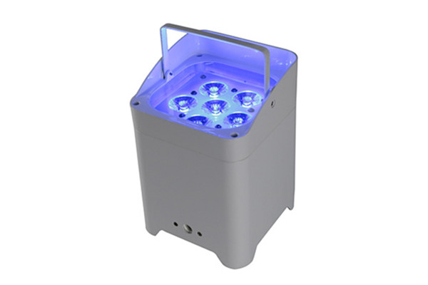 6pcs 18W rgbwauv 6in1 LED Wireless Battery par light