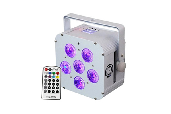 6*18W rgbwauv 6in1 LED wireless battery par light