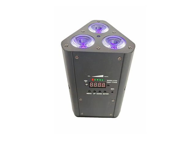 3*18w Wireless DMX Battery led par lights