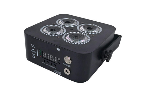 Mini 4x18w led RGBWAUV 6in1 Battery Wireless Uplights